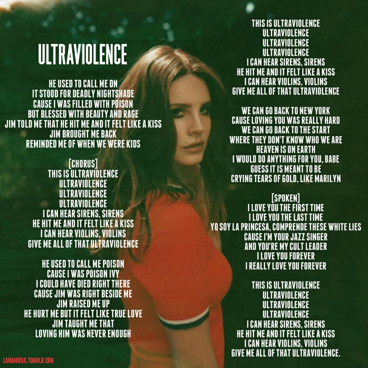 ultraviolence lyrics lana